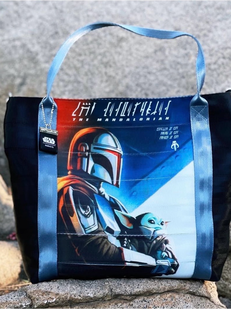 Nwt Harvey’s Mandalorian Grogu Star Wars Poster Tote